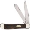 Buck Knives Buck 382BRW Trapper Folding Pocket Knife With Wood Grain Handle -Buck Knives 109070 109098