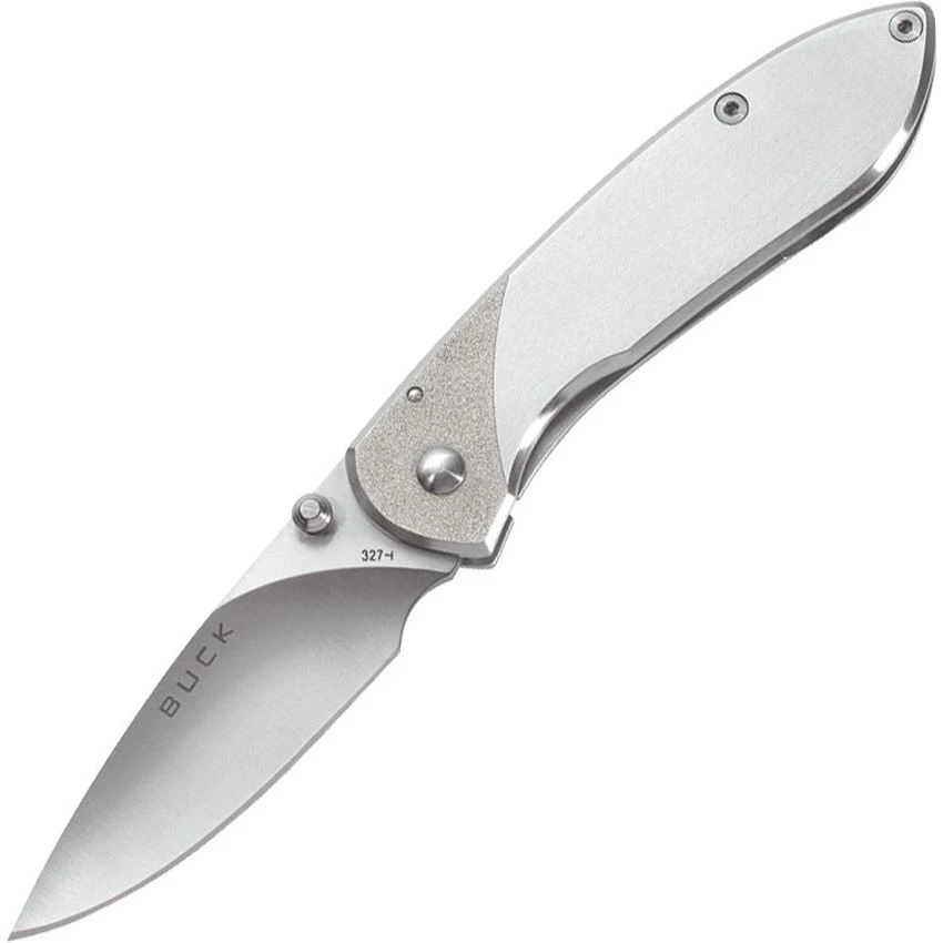 Buck Knives Buck 327 Nobleman Framelock Folding Pocket Stainless Knife With Stainless Handles 3 Buck Knives Buck 327 Nobleman Framelock Folding Pocket Stainless Knife With Stainless Handles