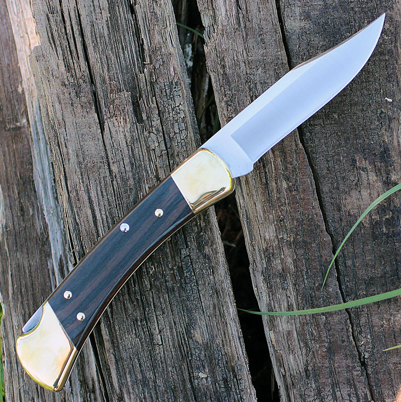 Buck Knives Buck 110BRSA Automatic Hunter, 3.75" 420HC SS Plain Blade, Ebony Dymondwood Handle 4 Buck Knives Buck 110BRSA Automatic Hunter, 3.75" 420HC SS Plain Blade, Ebony Dymondwood Handle - Image 2