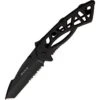Buck Knives Buck 870BKX Bones Part Serrated Tanto Point Linerlock Folding Pocket Knife