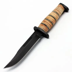 Buck Knives Buck 119BRS1 Brahma, 6" 420HC Plain Blade, Leather/Micarta Handle