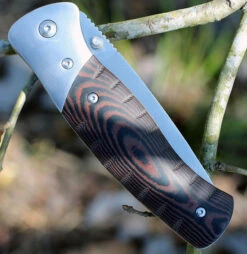 Buck Knives Buck 836BRS Folding Selkirk, 3.9" 420HC Plain Blade, Brown/Black Micarta Handle -Buck Knives 836brs.2 47037.1566585925