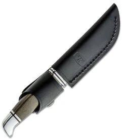 Buck Knives Woodsman Pro Fixed Blade 102GRS1, 4" CPM-S35VN Satin Plain Blade, Green Canvas Micarta Handle -Buck Knives BU102GRS1 2 08182.1619723522