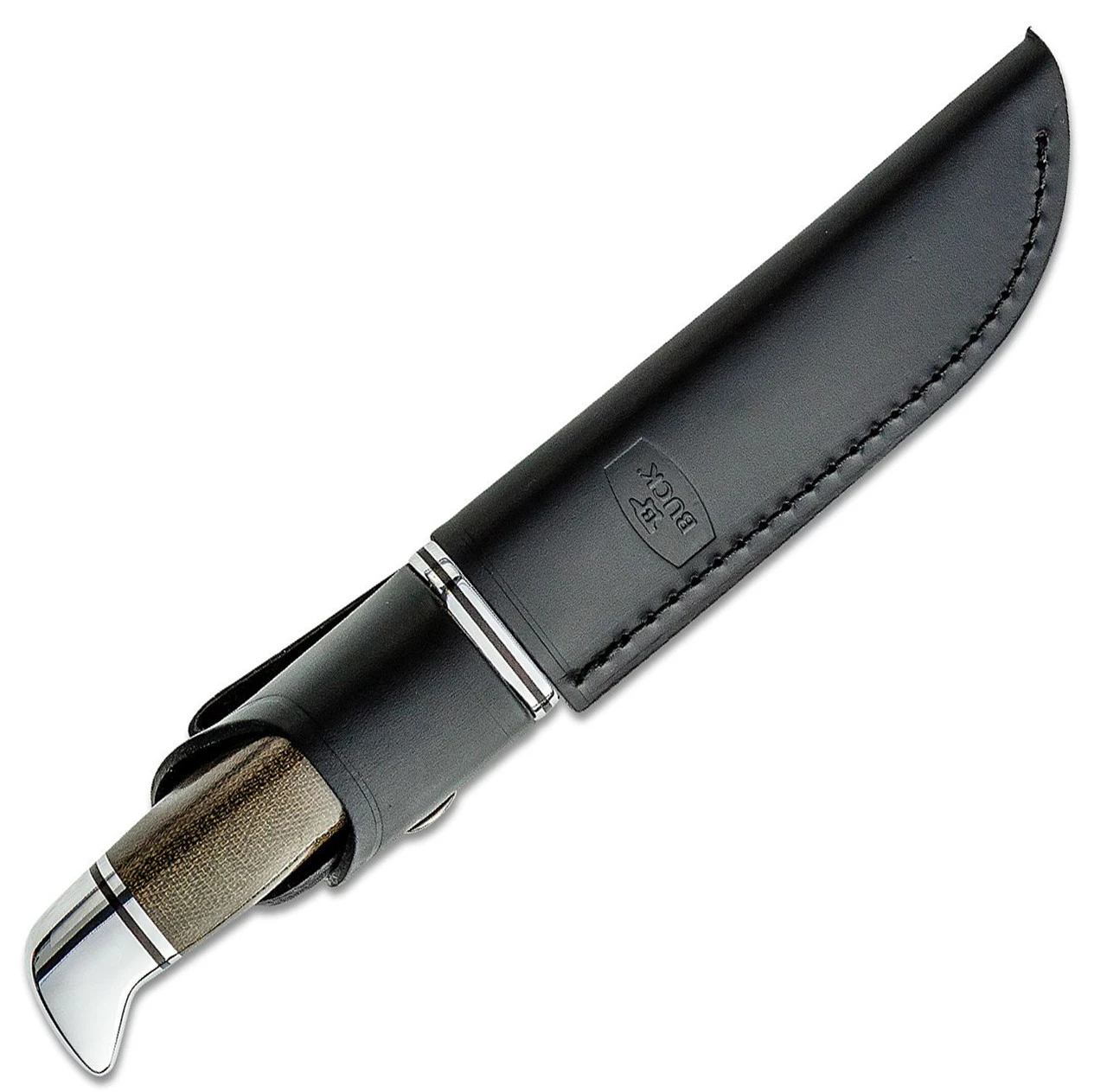 Buck Knives Pathfinder Pro Fixed Blade 105GRS1, 5" CPM-S35VN Satin Plain Blade, Green Canvas Micarta Handle 4 Buck Knives Pathfinder Pro Fixed Blade 105GRS1, 5" CPM-S35VN Satin Plain Blade, Green Canvas Micarta Handle - Image 2