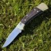 Buck Knives Buck 112 Ranger - Ebony Hardwood W/Blk Leather (3" 420HC Satin) 0112BRS-B -Buck Knives BU112BRS.1 48097.1642005312