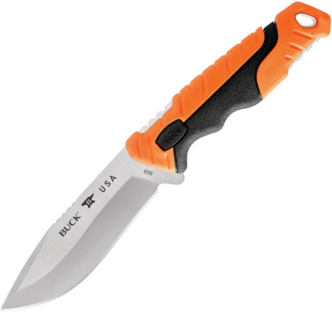 Buck Knives Buck 656 Orange Pursuit Pro Large Drop Point Fixed Blade, 4.5" S35VN Satin Drop Point Blade, Black & Orange Glass Filled Nylon Handle 3 Buck Knives Buck 656 Orange Pursuit Pro Large Drop Point Fixed Blade, 4.5" S35VN Satin Drop Point Blade, Black & Orange Glass Filled Nylon Handle