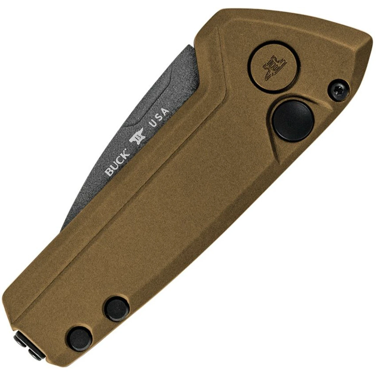 Buck Knives Mini Deploy Auto - Bronze Alum (1.875" 154CM) BU839BRS1 5 Buck Knives Mini Deploy Auto - Bronze Alum (1.875" 154CM) BU839BRS1 - Image 3