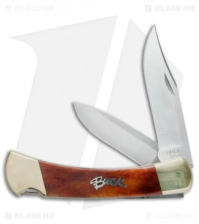 Buck Knives Buck 110/112 Combo Trapper Pocket Knife 4.75" Brown Bone 0110BNSSM1-B 2 Buck Knives Buck 110/112 Combo Trapper Pocket Knife 4.75" Brown Bone 0110BNSSM1-B