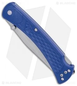 Buck Knives Buck 110 Slim Select Lockback Knife Blue GFN (3.75" Satin) -Buck Knives Buck 110 Hunter Select Blue GFN BHQ 88696 er spine