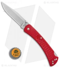 Buck Knives Buck 110 Slim Select Lockback Knife Red GFN (3.75" Satin) -Buck Knives Buck 110 Hunter Select Red GFN BHQ 88707 er bottlecap