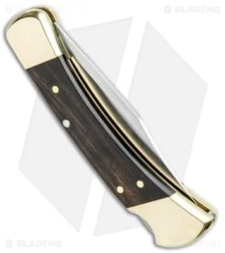 Buck Knives Buck 110 Manual Folding Knife Black Ebony (3.75" Satin) 0110BRS 11 Buck Knives Buck 110 Manual Folding Knife Black Ebony (3.75" Satin) 0110BRS -Buck Knives Buck 110 Rosewood Manual Satin 0110BRS BHQ 2657 jr side