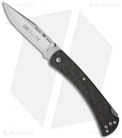 Buck Knives Buck 110 Slim Pro Lockback Knife Black Micarta (3.8" Satin)