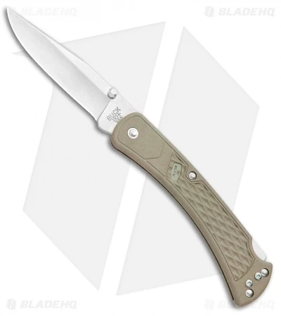 Buck Knives Buck 110 Slim Select Lockback Knife Tan (3.625" Satin) 0110BRS2-B 3 Buck Knives Buck 110 Slim Select Lockback Knife Tan (3.625" Satin) 0110BRS2-B
