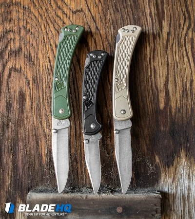 Buck Knives Buck 110 Slim Select Lockback Knife Tan (3.625" Satin) 0110BRS2-B 7 Buck Knives Buck 110 Slim Select Lockback Knife Tan (3.625" Satin) 0110BRS2-B - Image 5