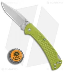 Buck Knives Buck 112 Slim Select Lockback Knife Chartreuse GFN (3" Satin) -Buck Knives Buck 112 Ranger Slim Select Chartreuse GFN Satin BHQ 88731 er bottlecap
