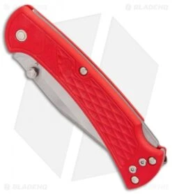 Buck Knives Buck 112 Slim Select Lockback Knife Red GFN (3" Satin) -Buck Knives Buck 112 Ranger Slim Select Red GFN Satin BHQ 88732 er spine