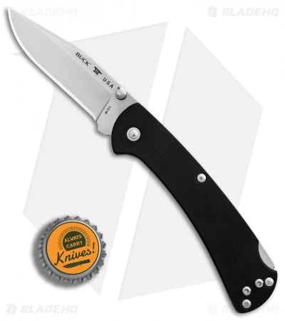 Buck Knives Buck 112 Slim Pro Lockback Knife Black G-10 (3" Satin) 6 Buck Knives Buck 112 Slim Pro Lockback Knife Black G-10 (3" Satin) - Image 4