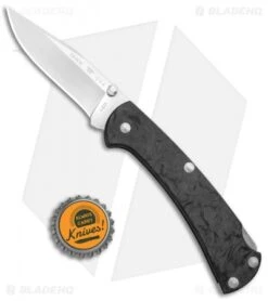 Buck Knives Buck 112 Slim Pro Lockback Knife Marble Carbon Fiber (S30V) -Buck Knives Buck 112 Slim Ranger Pro LB Marlbe CF 0112CFS2 B BHQ 115569 jr bottlecap