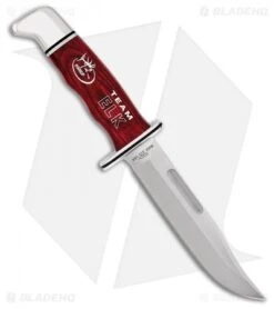 Buck Knives Buck 119 Special RMEF Fixed Blade Knife Cherry (6" Satin) 0119CWSRMEF