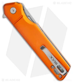 Buck Knives Buck 239 Infusion Liner Lock Knife Orange Aluminum (3.25" Satin) 0239ORS -Buck Knives Buck 239 Infusion Liner Lock Knife Orange Aluminum Satin 0239ORS BHQ 179287 kc side