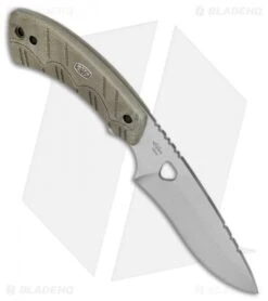Buck Knives -Buck Knives Buck 537 Open Season Skinner OD Green Micarta Satin BHQ 79552 jr spine