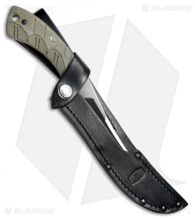 Buck Knives Buck 541 Open Season Boning Knife Fixed Blade OD Green Micarta (4.25" Satin) 5 Buck Knives Buck 541 Open Season Boning Knife Fixed Blade OD Green Micarta (4.25" Satin) - Image 3