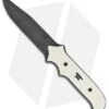 Buck Knives Buck 970 Carbon Dagger Fixed Blade Knife Ivory Micarta (4.25" Damascus) -Buck Knives Buck 970 carbon dagger ivory micarta damascus BHQ 41469 er