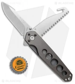 Buck Knives Buck Alpha Crosslock Folding Knife W/ Saw & Gut Hook Gun Metal Gray (3" Satin) 15 Buck Knives Buck Alpha Crosslock Folding Knife W/ Saw & Gut Hook Gun Metal Gray (3" Satin) -Buck Knives Buck Alpha Crosslock Saw Gut Hook Gun Metal Gray Satin B183 GY BHQ 71292 jr bottlecap