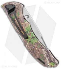Buck Knives Buck Bantam BHW Lockback Knife Realtree Xtra Green (3.6" Satin) 0286CMS20 -Buck Knives Buck Bantam BHW LB Realtree Xtra Green Satin 0286CMS20 BHQ 106693 jr side