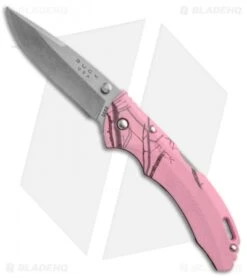 Buck Knives Buck Bantam BLW Lockback Knife Pink Mossy Oak Camo (3.125" Satin) 0285CMS10