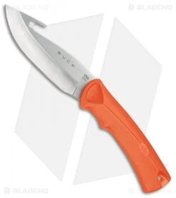 Buck Knives Buck BuckLite MAX Large Fixed Blade Knife W/Gut Hook Orange (4" Satin) 0679ORG