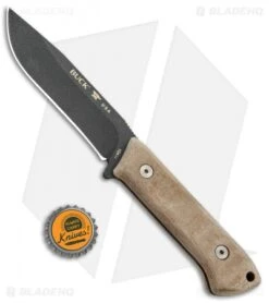 Buck Knives Buck Compadre Camp Knife Natural Canvas Micarta (4.5" Black) 0104BRS1 -Buck Knives Buck Compadre Camp Knife Natural Canvas Micarta Black 0104BRS1 BHQ 92983 jr bottlecap