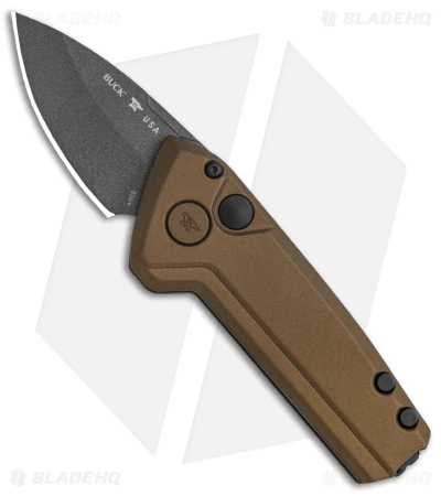 Buck Knives Buck Deploy Mini Automatic Knife Burnt Bronze (3" Gray) 0838BRS1 3 Buck Knives Buck Deploy Mini Automatic Knife Burnt Bronze (3" Gray) 0838BRS1