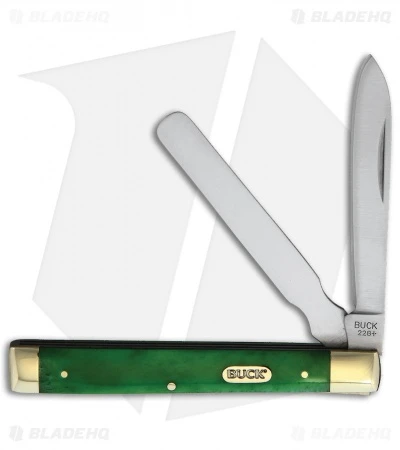 Buck Knives Buck 12621 Doctor's Folding Knife Green Bone (2.8" Spear Point/Spatula) 3 Buck Knives Buck 12621 Doctor's Folding Knife Green Bone (2.8" Spear Point/Spatula)