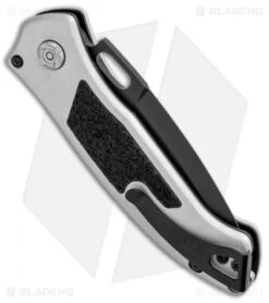 Buck Knives Buck Impact Automatic Knife Armor Crushed Silver (3.125" Black) 0898GYS1 -Buck Knives Buck Impact Auto Armor Crushed Silver Black 0898GYS1 BHQ 92982 jr side