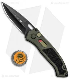 Buck Knives Buck Impact Automatic Knife OD Green (3.125" Black) 0898GRS1 -Buck Knives Buck Impact Auto OD Green Black 0898GRS1 BHQ 92979 jr bottlecap