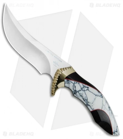 Buck Knives Buck Kalinga L.E. Legacy Fixed Blade White Turquoise/Buffalo Horn (4.8" Satin) 3 Buck Knives Buck Kalinga L.E. Legacy Fixed Blade White Turquoise/Buffalo Horn (4.8" Satin)