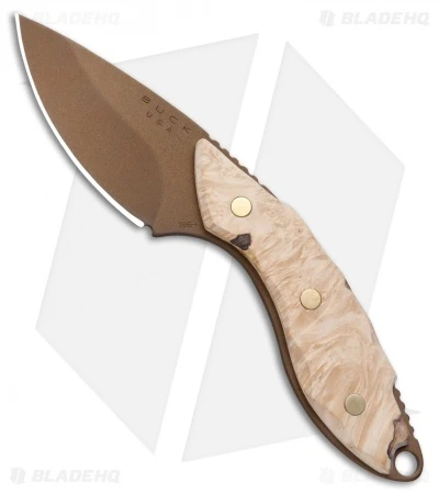 Buck Knives Buck Mini Alpha Hunter Fixed Blade Knife (2.5" Bronze) 0196BWSLE 3 Buck Knives Buck Mini Alpha Hunter Fixed Blade Knife (2.5" Bronze) 0196BWSLE
