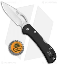 Buck Knives Buck Mini SpitFire Lockback Knife Black (2.75" Satin) 0726BKS -Buck Knives Buck Mini SpitFire LB Black Satin 0726BKS BHQ 92994 jr bottlecap