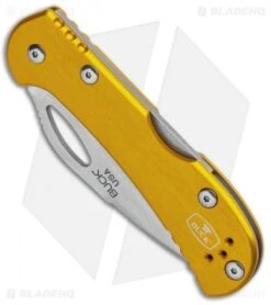 Buck Knives Buck Mini SpitFire Lockback Knife Yellow (2.75" Satin) 0726YWS -Buck Knives Buck Mini SpitFire LB Yellow Satin 0726YWS BHQ 92993 jr spine