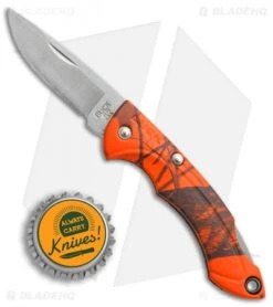 Buck Knives Buck Nano Bantam Lockback Knife Mossy Oak Blaze Camo (1.88" Satin) 0283CMS9-B -Buck Knives Buck Nano Bantam Mossy Oak Blaze Camo satin BHQ 12356 er size