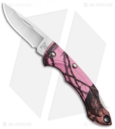 Buck Knives Buck Nano Bantam Lockback Knife Pink Mossy Oak Camo (1.88" Satin) 0283CM10-B 3 Buck Knives Buck Nano Bantam Lockback Knife Pink Mossy Oak Camo (1.88" Satin) 0283CM10-B