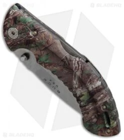 Buck Knives Buck Folding Omni Hunter 10PT Knife Realtree Green Camo (3" Satin) -Buck Knives Buck Omni Hunter 10PT Realtree Green Camo Folding BU395CMS20 BHQ 41343 jr spine