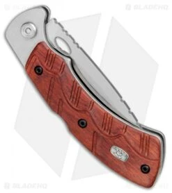 Buck Knives Buck Open Season Folding Skinner Lockback Knife Red Wood (3.75" Satin) 0556RWS -Buck Knives Buck Open Season Folding Skinner Red Wood 0556RWS BHQ 79558 jr side