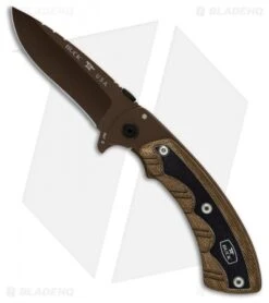 Buck Knives Buck Open Season Whitetail Skinner Folding Knife Micarta (3.75" Bronze Cerakote)