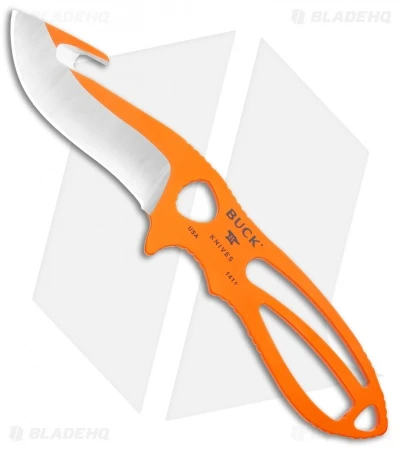 Buck Knives Buck PakLite Large Skinner Guthook Fixed Blade Knife Orange (3.5" Satin)0141ORG1 3 Buck Knives Buck PakLite Large Skinner Guthook Fixed Blade Knife Orange (3.5" Satin)0141ORG1