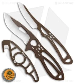 Buck Knives Buck PakLite Field Master Kit Fixed Blade/Guthook Brown 0141BRSVP -Buck Knives Buck PakLite Field Master Guthook Brown 0141BRSVP BHQ 106683 jr bottlecap