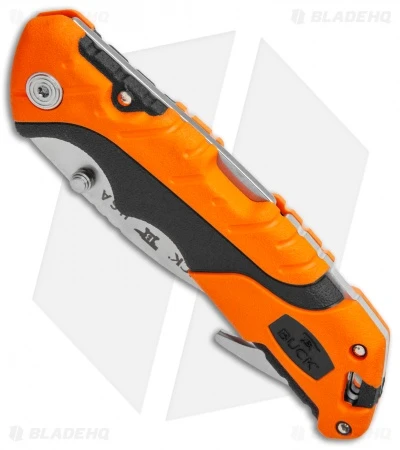 Buck Knives Buck Pursuit Pro Large Lockback Guthook Knife Black/Orange (3.5" Satin) 4 Buck Knives Buck Pursuit Pro Large Lockback Guthook Knife Black/Orange (3.5" Satin) - Image 2