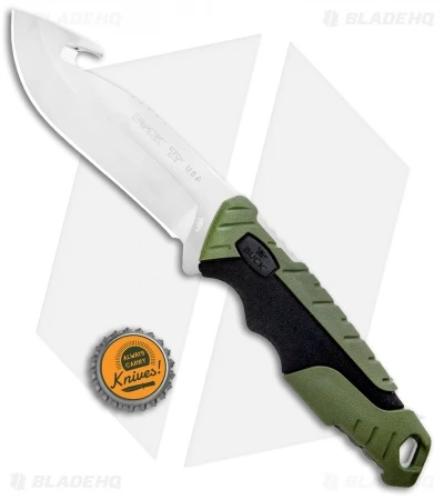 Buck Knives Buck Pursuit Large Guthook Fixed Blade Knife Green GFN (4.5" Satin) 0657GRG 6 Buck Knives Buck Pursuit Large Guthook Fixed Blade Knife Green GFN (4.5" Satin) 0657GRG - Image 4