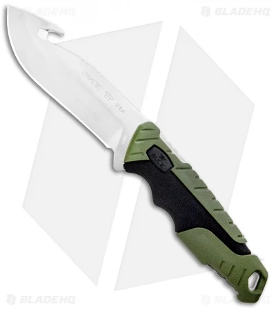 Buck Knives Buck Pursuit Large Guthook Fixed Blade Knife Green GFN (4.5" Satin) 0657GRG 3 Buck Knives Buck Pursuit Large Guthook Fixed Blade Knife Green GFN (4.5" Satin) 0657GRG